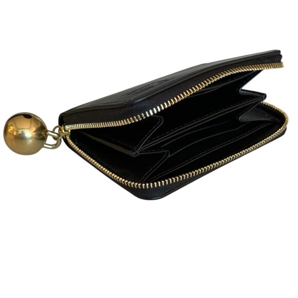 Burberry EKD Black Leather zip Wallet 8079212 - Picture 3 of 14